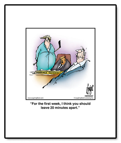 For the first week, I think you should leave 20 minutes apart.