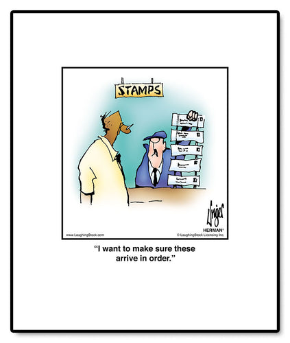 I want to make sure these arrive in order.