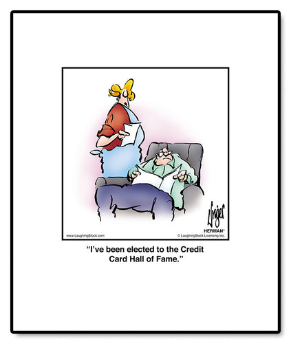 I’ve been elected to the Credit Card Hall of Fame.