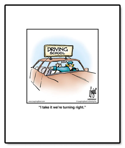 I take it we’re turning right.