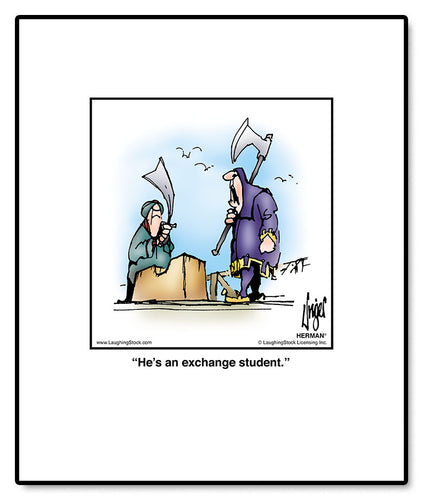 He’s an exchange student.