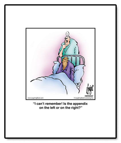 I can’t remember! Is the appendix on the left or on the right?