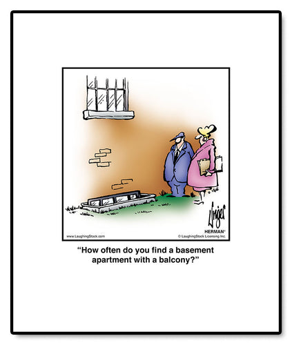 How often do you find a basement apartment with a balcony?