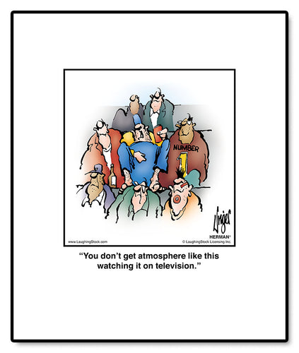 You don’t get atmosphere like this watching it on television.