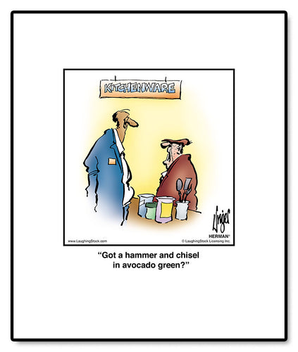 Got a hammer and chisel in avocado green?