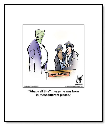 What’s all this? It says he was born in three different places.