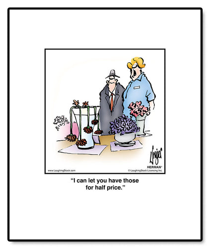 I can let you have those for half price.