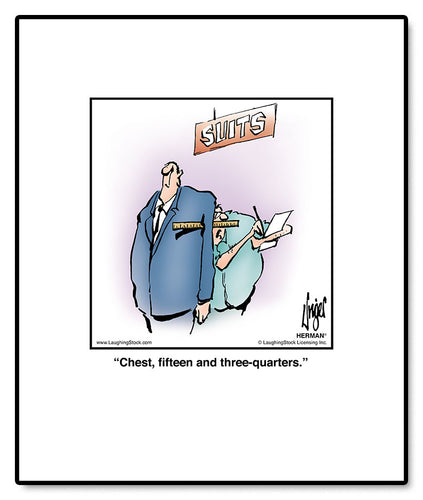 Chest, fifteen and three-quarters.