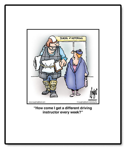 How come I get a different driving instructor every week?
