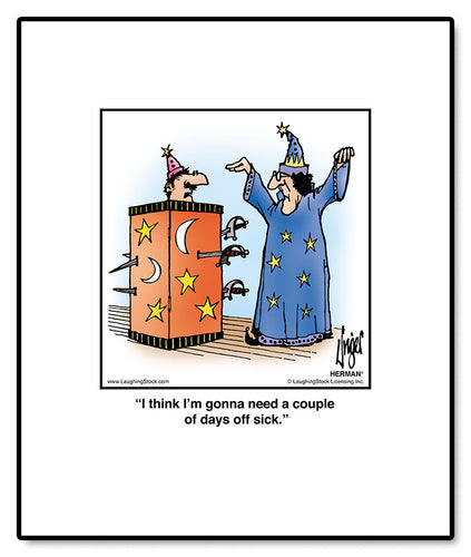 I think I’m gonna need a couple of days off sick.