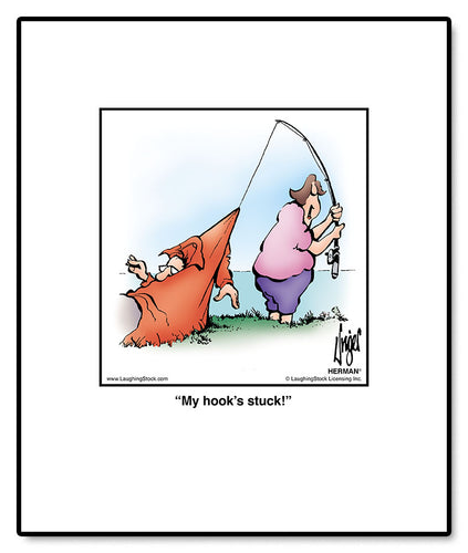 My hook’s stuck!