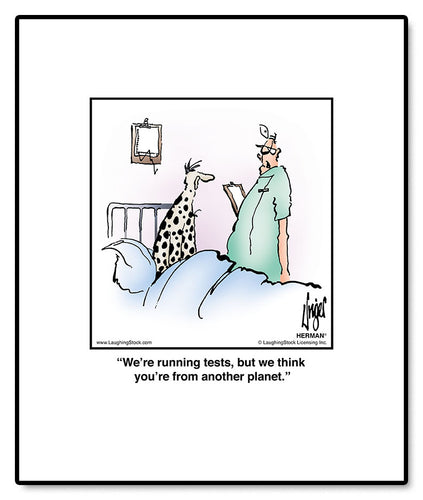 We’re running tests, but we think you’re from another planet.