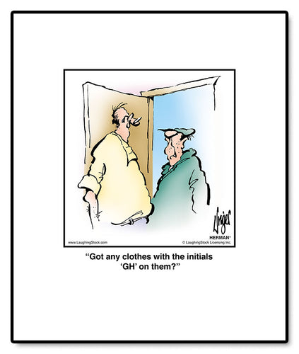 Got any clothes with the initials ‘GH’ on them?