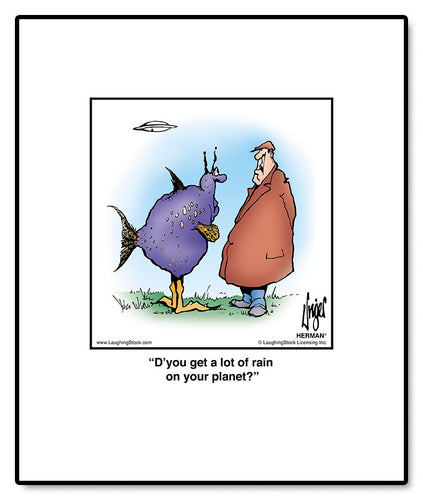 D’you get a lot of rain on your planet?