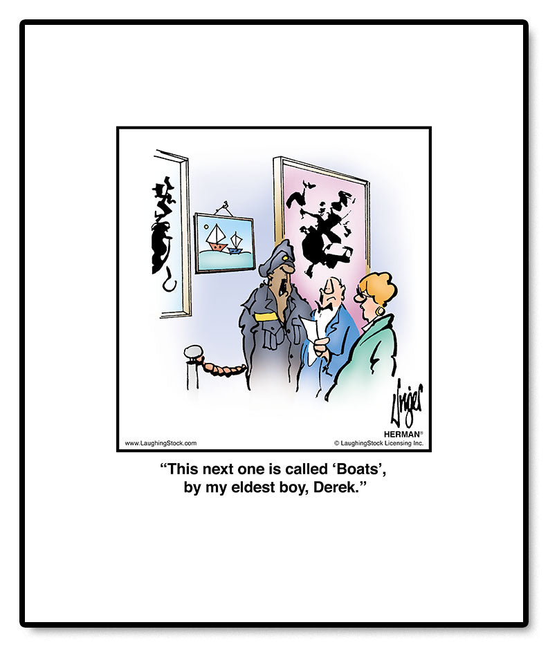 This next one is called ‘Boats’, by my eldest boy, Derek.