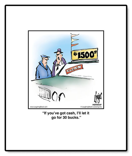 If you’ve got cash, I’ll let it go for 30 bucks.