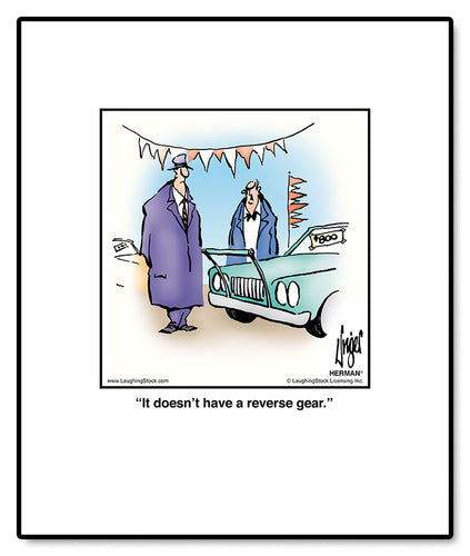 It doesn’t have a reverse gear.