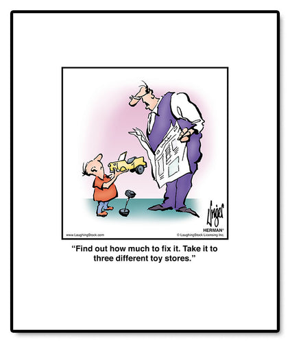 Find out how much to fix it. Take it to three different toy stores.