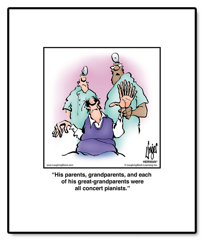 His parents, grandparents, and each of his great-grandparents were all concert pianists.