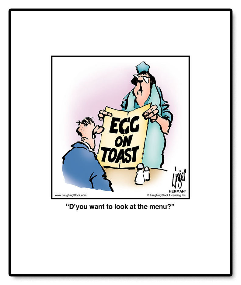 D’you want to look at the menu?