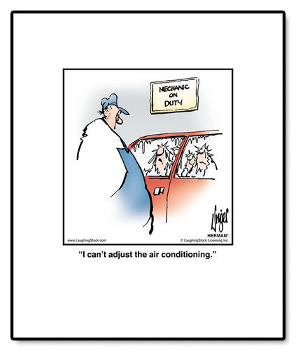 I can’t adjust the air conditioning.