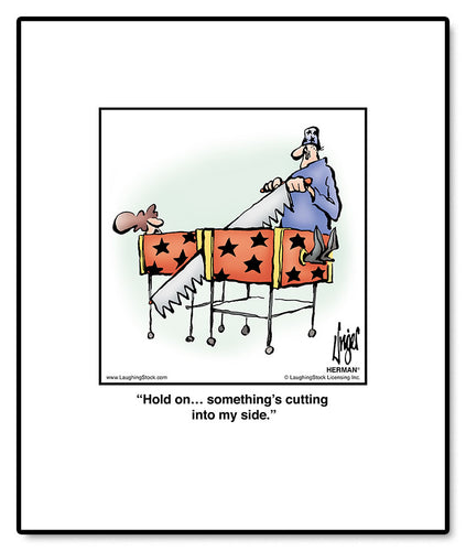 Hold on… something’s cutting into my side.