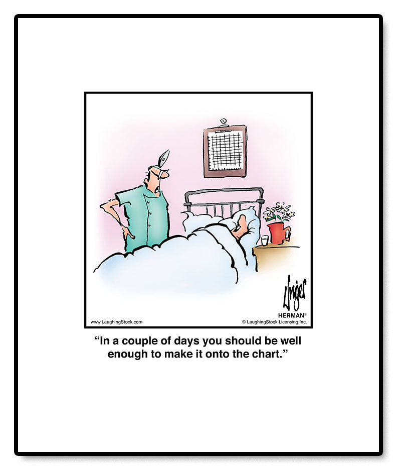 In a couple of days you should be well enough to make it onto the chart.