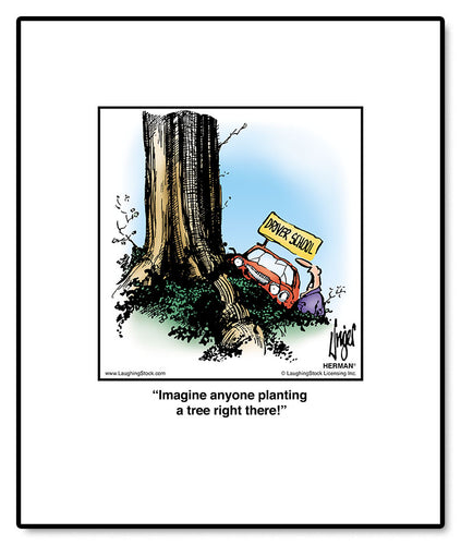 Imagine anyone planting a tree right there!