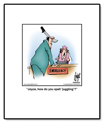 Joyce, how do you spell ‘juggling’?