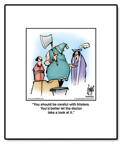 You should be careful with blisters. You’d better let the doctor take a look at it.