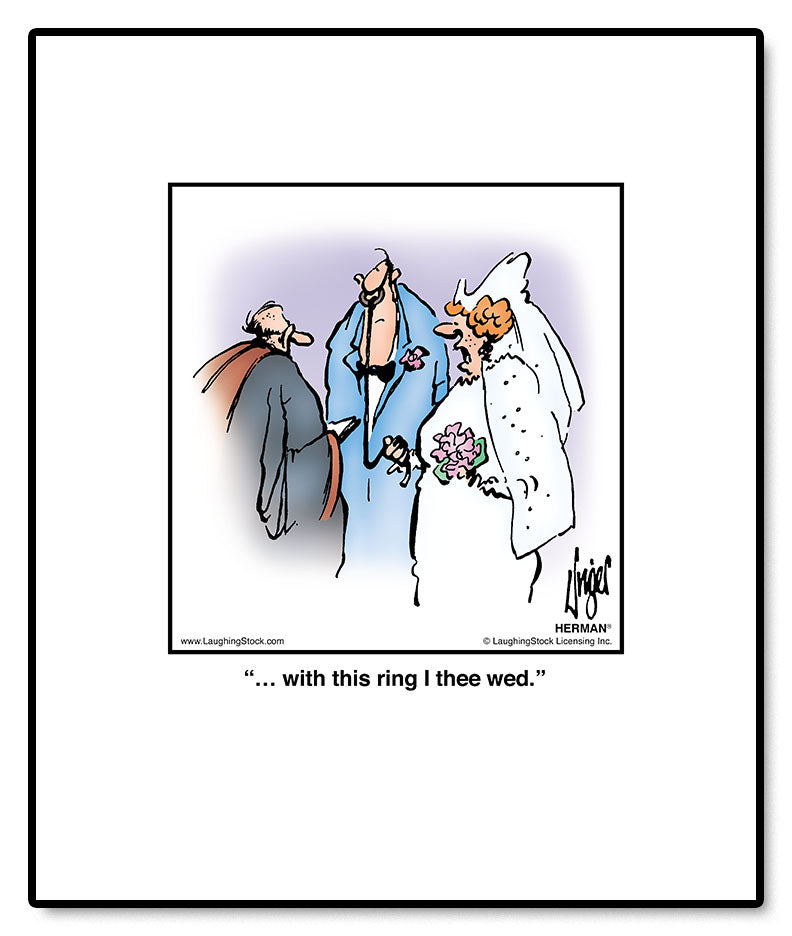 … with this ring I thee wed.