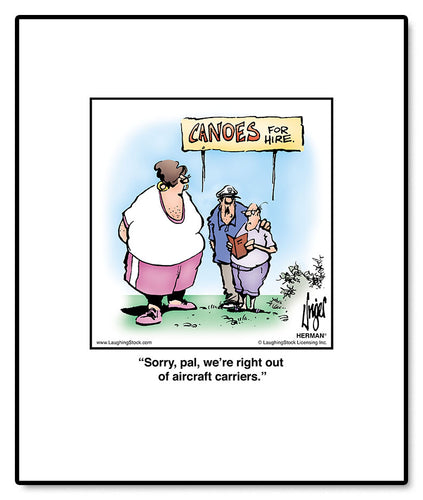 Sorry, pal, we’re right out of aircraft carriers.