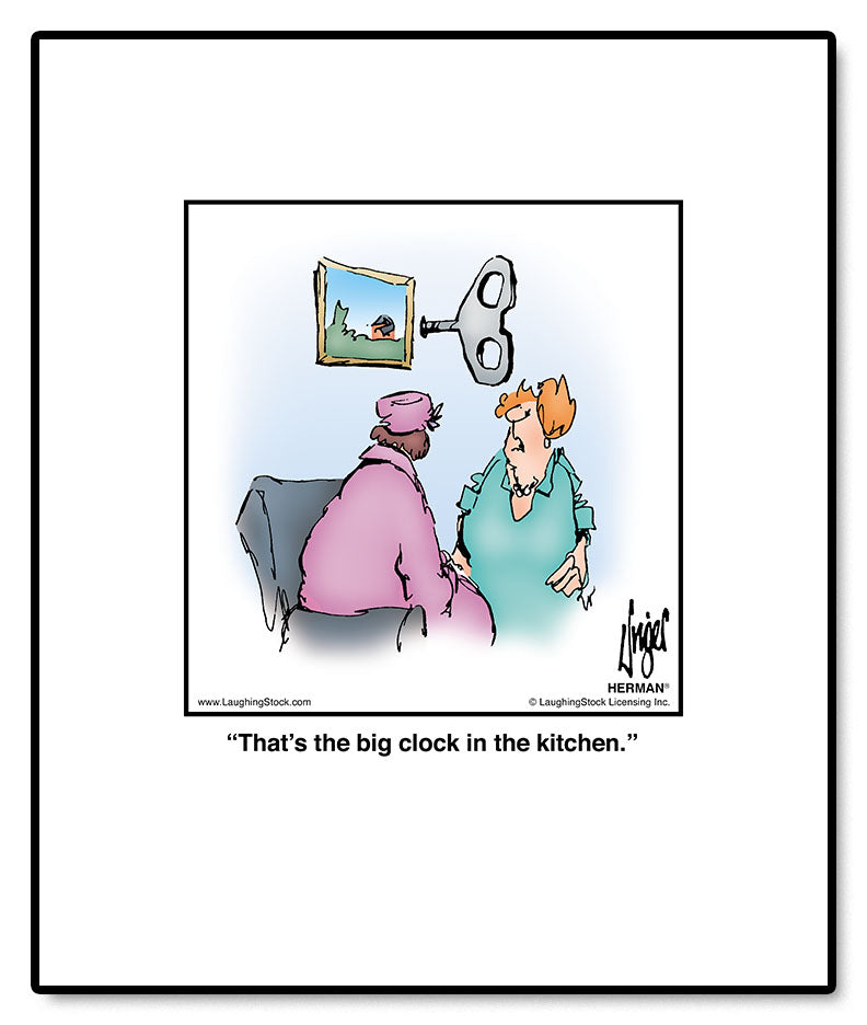 That’s the big clock in the kitchen.