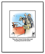 Load image into Gallery viewer, Yes, yes, I know it’s the other way! I’m going around the world.