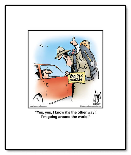 Yes, yes, I know it’s the other way! I’m going around the world.