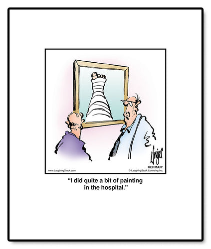 I did quite a bit of painting in the hospital.