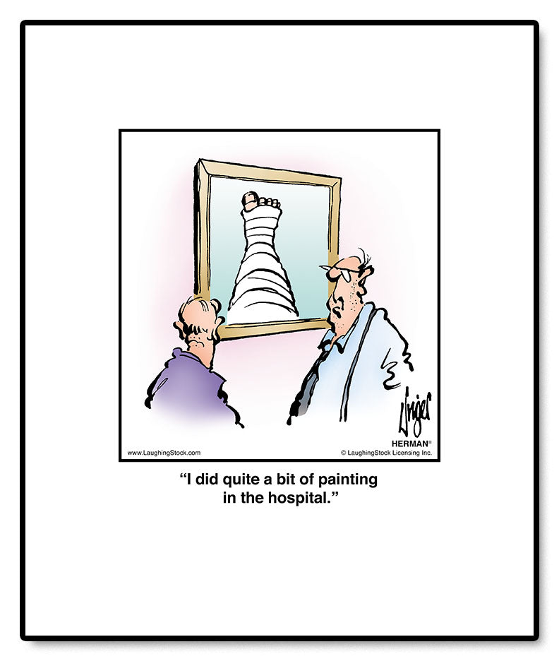 I did quite a bit of painting in the hospital.