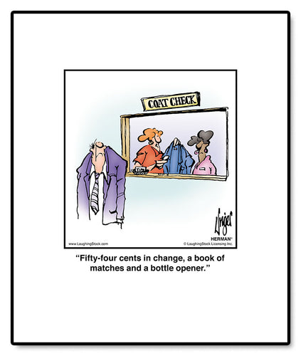 Fifty-four cents in change, a book of matches and a bottle opener.