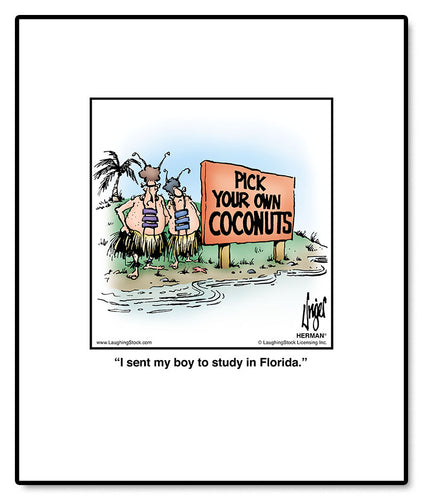 I sent my boy to study in Florida.