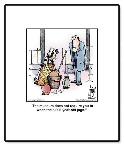 The museum does not require you to wash the 5,000-year-old jugs.