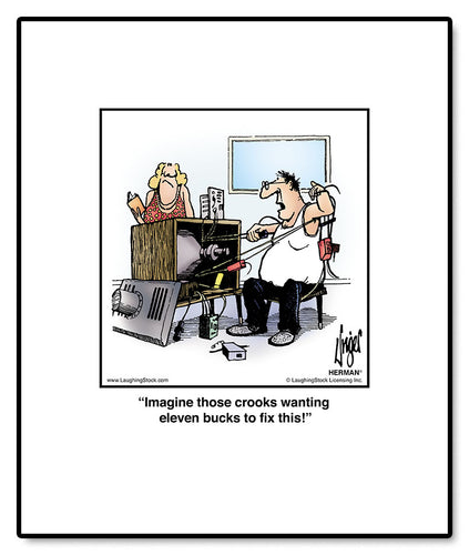 Imagine those crooks wanting eleven bucks to fix this!