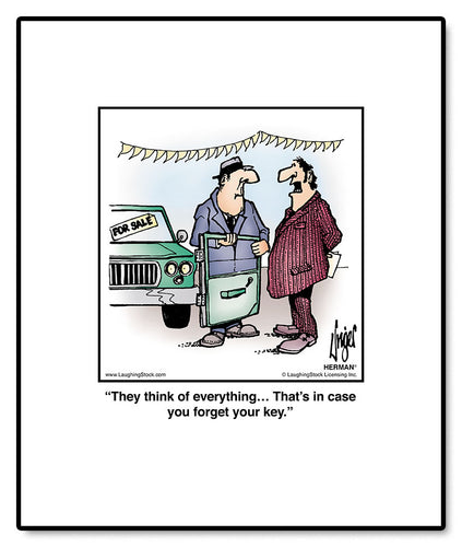 They think of everything… That’s in case you forget your key.