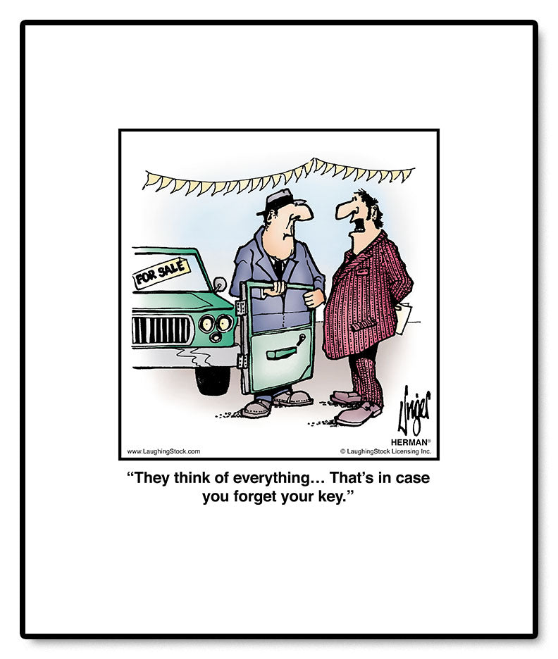 They think of everything… That’s in case you forget your key.