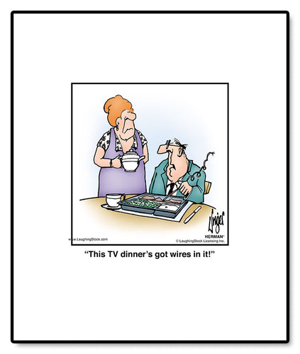 This TV dinner’s got wires in it!