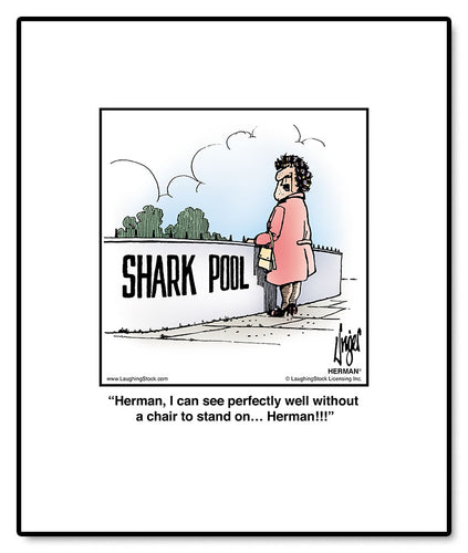 Herman, I can see perfectly well without a chair to stand on… Herman!!!